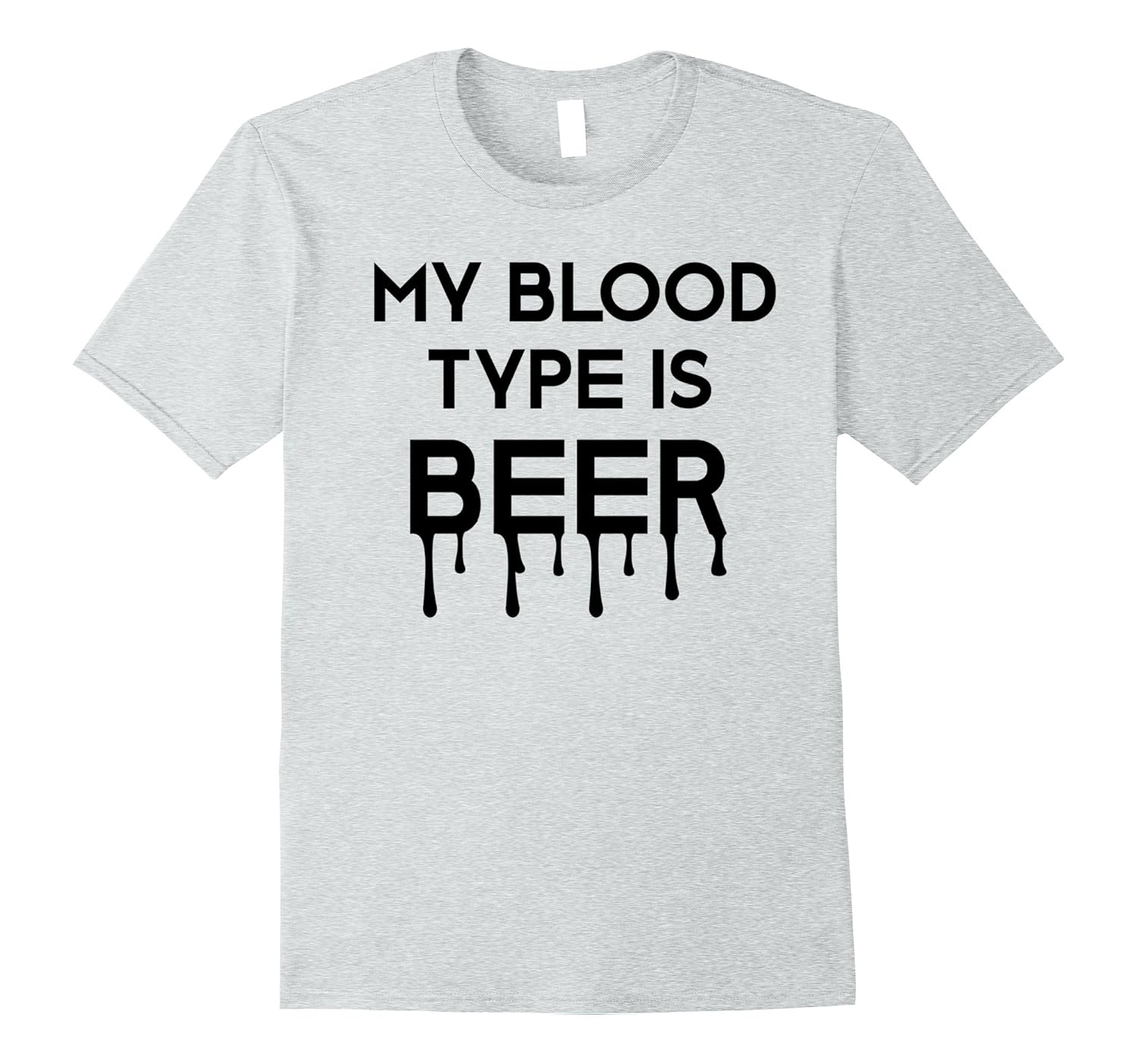 Beer Halloween T-Shirt My Blood Type Is Beer Women Men Tee-Rose