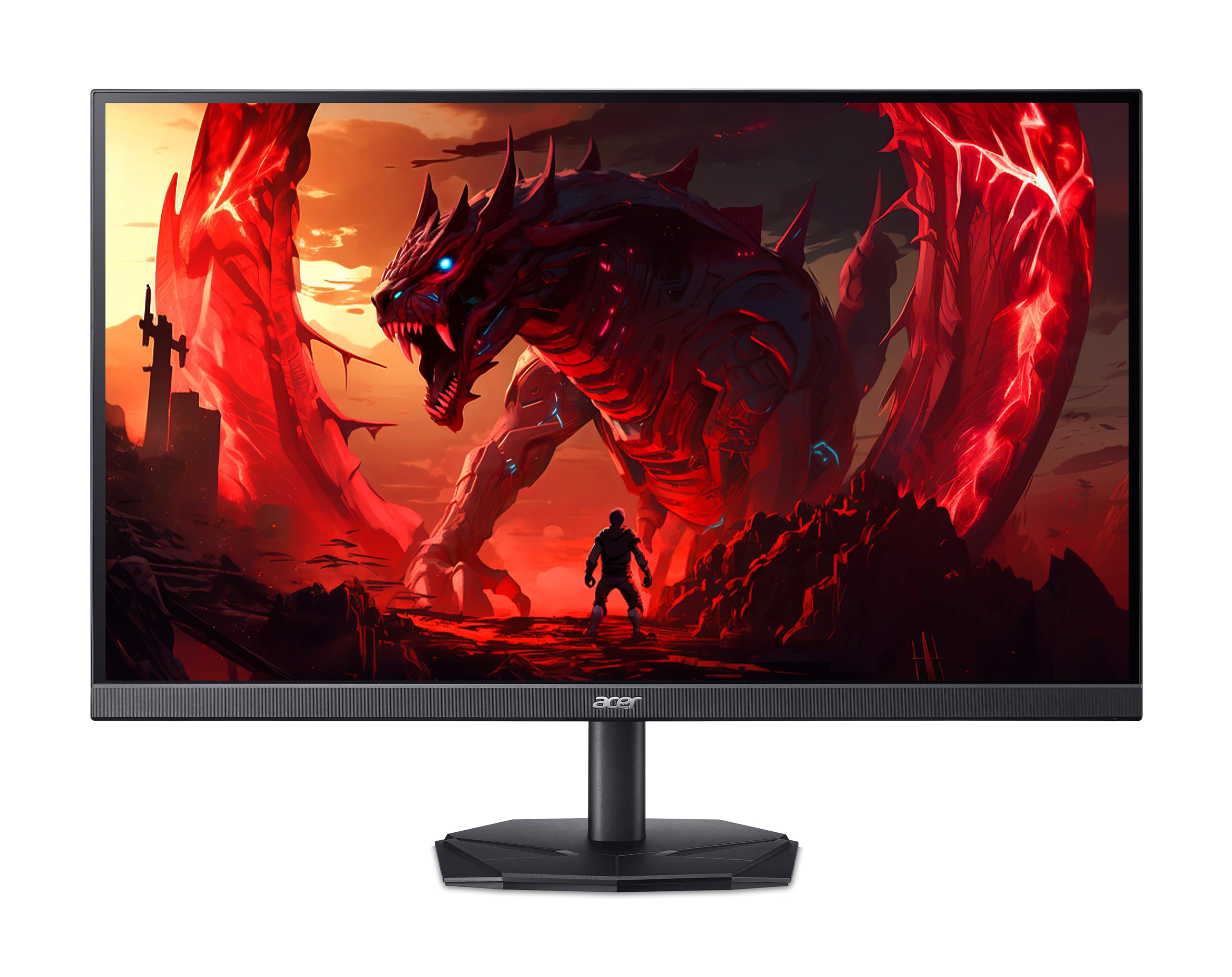 acer Nitro KG242YX1 Gaming Monitor 23.8 Inch (60 cm Screen) Full HD, IPS, 200Hz, 1ms/0.5ms (GTG, Min.), 2xDP 1.4, 2xHDMI 2.0, AdaptiveSync 8