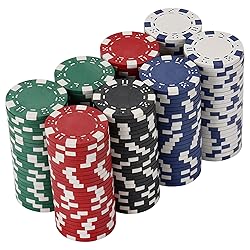 LUOBAO 11.5 Gram Poker Chips,200pc Casino Chips