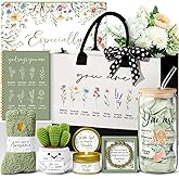 Christian Gifts for Christians Women Faith, Religious Inspirational Gifts for Catholic Women, Spiritual Valentines Day Birthday Gift Set for Her Mom Sister Best Friends Grandma Wife w/ Canvas Tote Bag