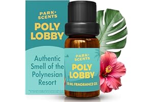 Park Scents Poly Lobby – Polynesian Resort Theme Park Hotel Inspired Fragrance Oil – USA Made – Luxury Scented Essential Oils for Diffusers for Home, Aromatherapy, Gifts for Women, Sister (10ml)