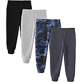 JARMAKO Toddler Boys Warm Fleece Lined Microfleece Pants, 2-6 Years