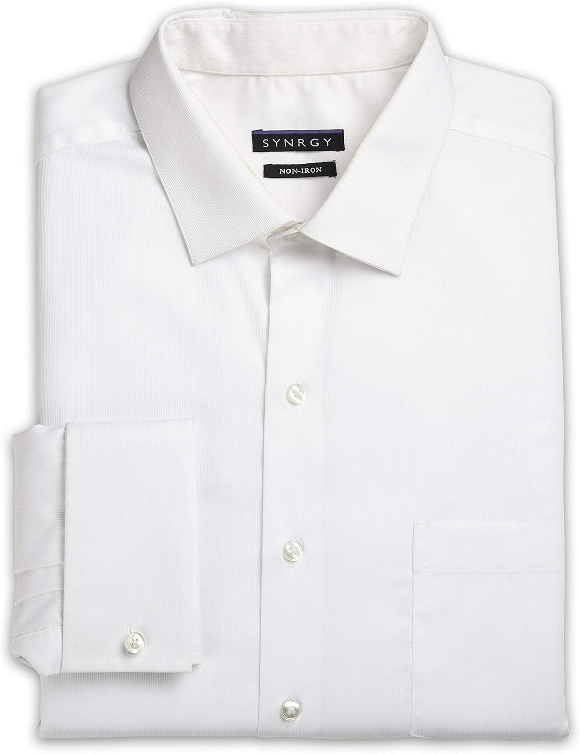 DXL Synrgy Big and Tall FrenchCuff Dress Shirt at Amazon Men’s