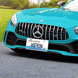 Custom Washington License Plate, Personalized