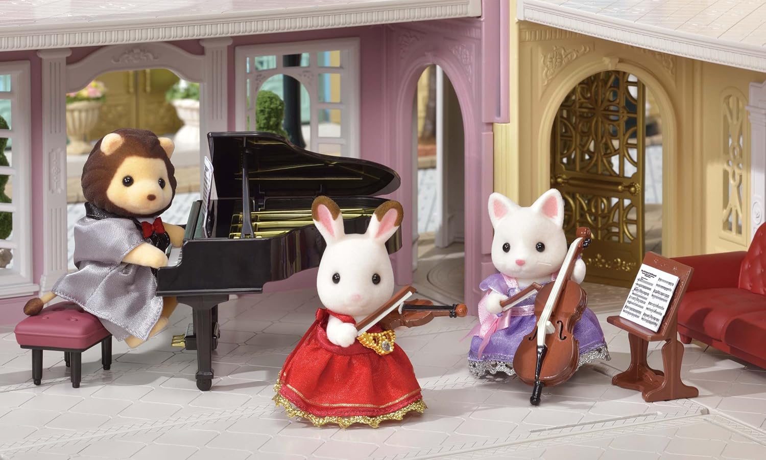 calico critters grand piano concert set