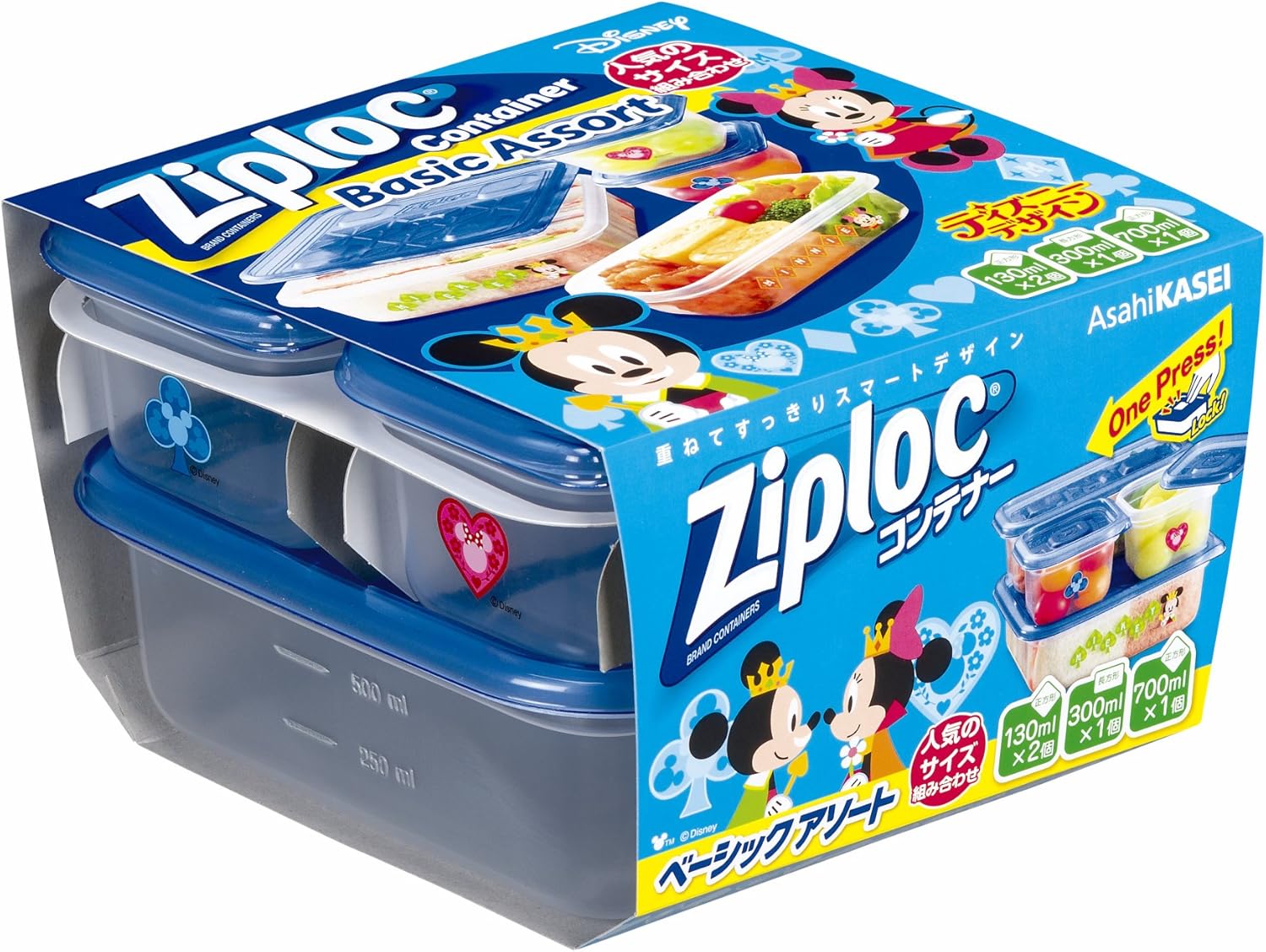 Amazon ジップロック コンテナー ベーシックアソート ミッキー ミニー 18年 ジップロック 保存用バッグ ポリ袋