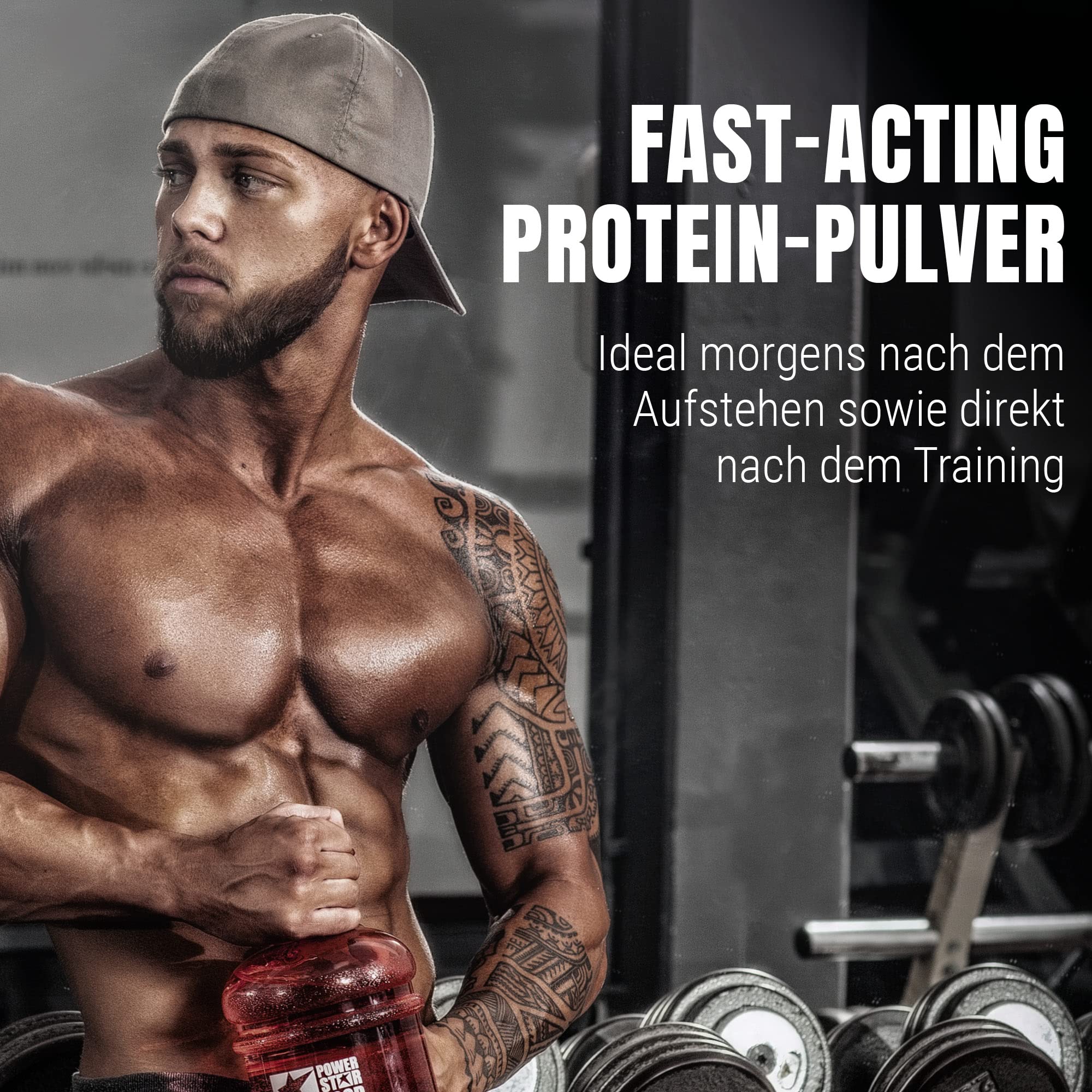 Powerstar SOY 90+ | 1kg Soja-Protein-Isolat ohne Zucker-Zusatz | Made in Germany | Gentechnisch unverändert | 1000g Pflanzliches Eiweiß-Pulver mit 93% Protein i.Tr. | Vegan & laktosefrei | Chocolate 6