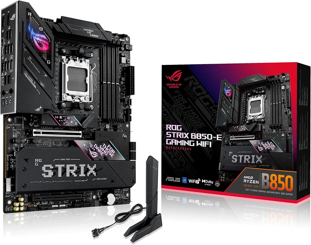 ASUS ROG Strix B850-E Gaming WiFi AMD Motherboard 16+2+2 Power DDR5 PCIe 5.0