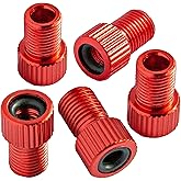 Bike Bits Presta Valve Adapter - Convert Presta to Schrader - French/UK to US - Inflate Tire Using Standard Pump Air Compress