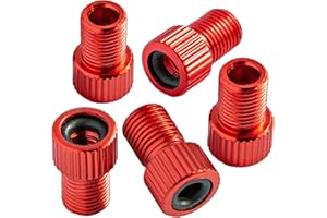 Bike Bits Presta Valve Adapter - Convert Presta to Schrader - French/UK to US - Inflate Tire Using Standard Pump Air Compress