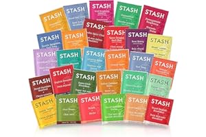 Ruthy's Outlet Tea Bags Sampler Assortment Box Perfect Variety - English Breakfast, Green, Black, Herbal, Chai Tea and more (80 Count)