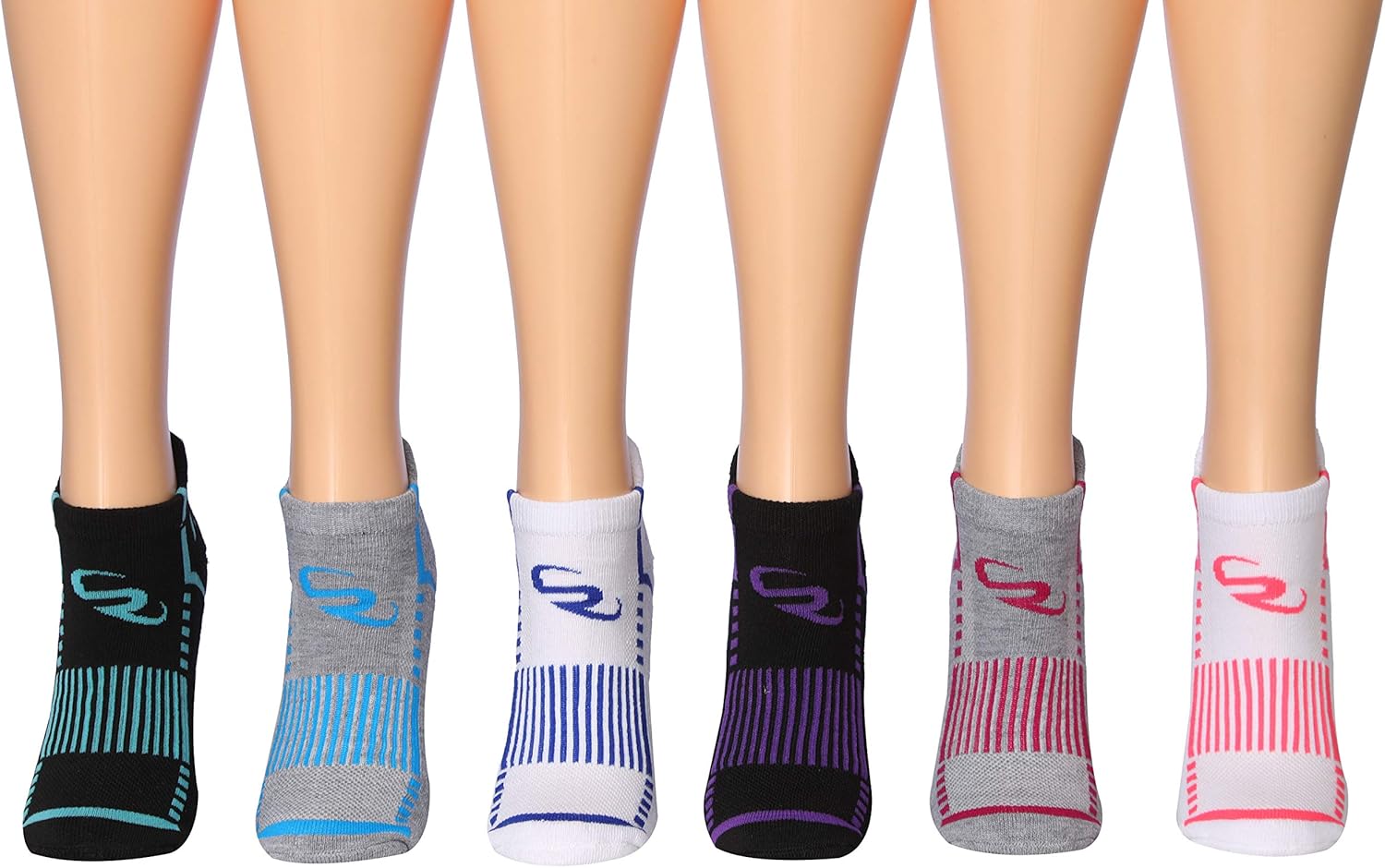 Ronnox Women's 12-Pairs Low Cut Running & Athletic Performance Tab Socks at  Women’s Clothing store