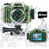 DEKER Kids Camera Underwater Waterproof Camera for Best Christmas Birthday Gifts for Boys Girls Age 3-12 HD Digital Video Cam