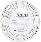 Merriway BH01524 2-Core Flat Flex Cable 0.75mm White 10 Metres 2192Y Cable view 2