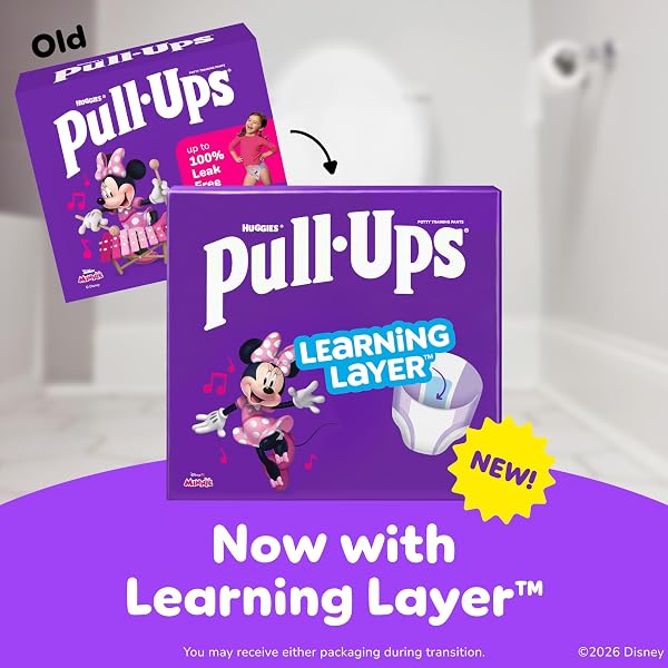 PULL-UPS GIRLS’ POTTY TRAINING PANTS, SIZE 2T-3T TRAINING UNDERWEAR (16-34 LBS), 23 COUNT