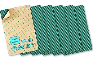 URBANSTREAM 6 pcs Winter Pool Cover Repair Patch Kit 4x8in Self Adhesive for Medium Green Mesh Inground Swimming Pool Cover - Tacky Patch Kit for Sealing The Holes - Easy to Install Tear Repair Set
