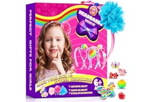 MDCGFOD Arts and Crafts for Girls, DIY Headband Making Kit- Make Your Own Fashion Hair Accessories, Arts & Crafts Kit for Ages 5 6 7 8 9 10 11 12 Year Old Girls Birthday Gifts Christmas Party Favors