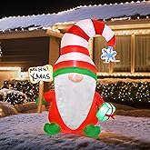 PAETAE Christmas Inflatables Gnome, 4FT Blow Up Christmas Gnome Outdoor Decorations, Inflatable Yard Decoration, Christmas Holiday Gnome Decor for Party, Home, Garden