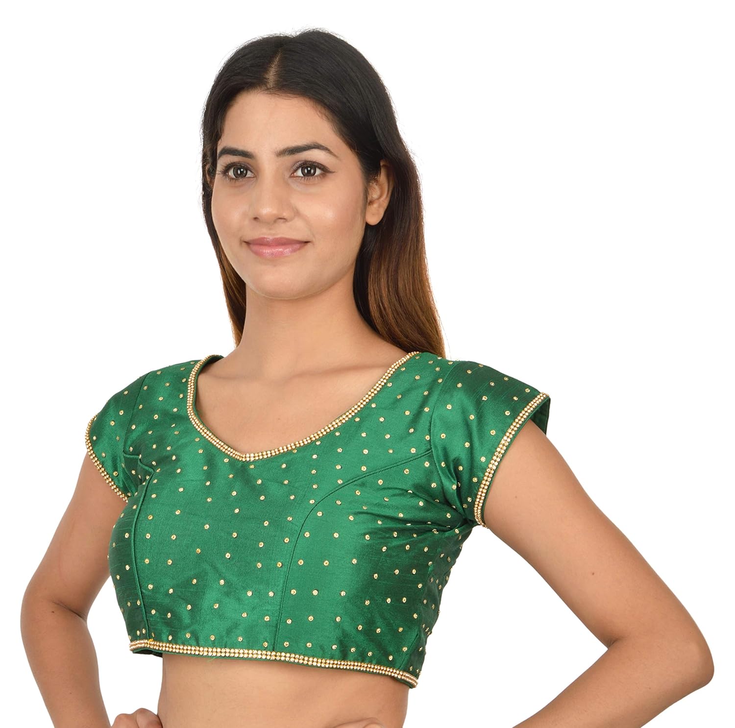 nishtha creation blouse women's raw silk saree blouse