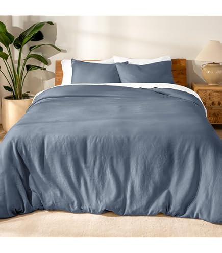 100 % French Linen Duvet Covers | Linen Sheets Set In French Blue