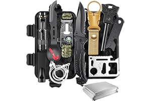 ECHOVENREK 11-in-1 Emergency Survival Kit & Camping Multi-Tool for Camping, Hiking, Backpacking | Car Survival Gear, Earthquake Preparedness, Outdoor Essentials