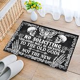 Witch No Soliciting Violators Will Be Sacrificed Durable Doormat Indoor Outdoor Entrance Door Mat Bath Rug Decorative Patio Garage Garden Kitchen Door Mats 30 x18 Inch