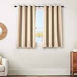 Amazon Basics 99% Room Darkening Theatre Grade Heavyweight Window Panel with Grommets and Thermal Insulated, Noise Reducing L