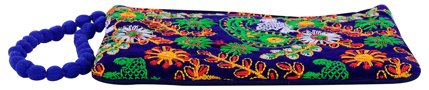 a r sales women's wristlet (blue, ar_bag165)