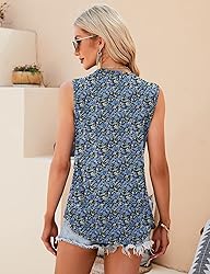 KTILG Sleeveless Long Flowy Tank Tops for Women to