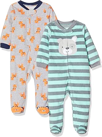 Simple Joys by Carter's Baby Boys' 2-Pack Fleece Footed Sleep and Play