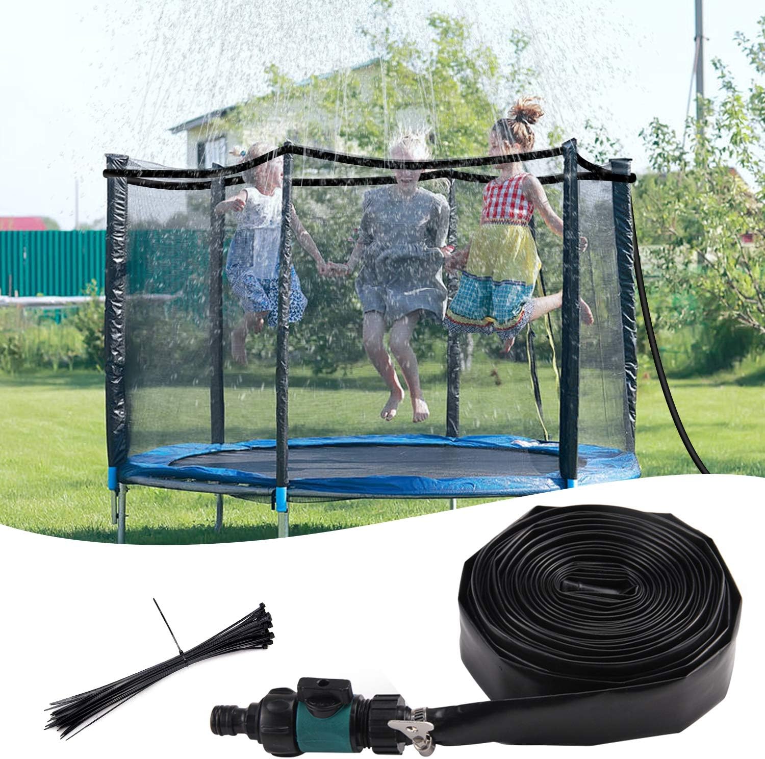 12M Water Play Sprinklers Pipe para niños Diversión al Aire Libre