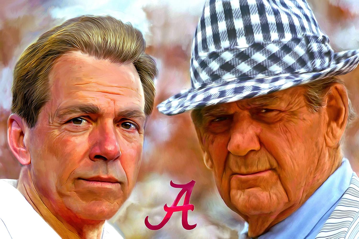 Signed Alabama Football Crimson Tide 11x17 Art Print Featuring Nick