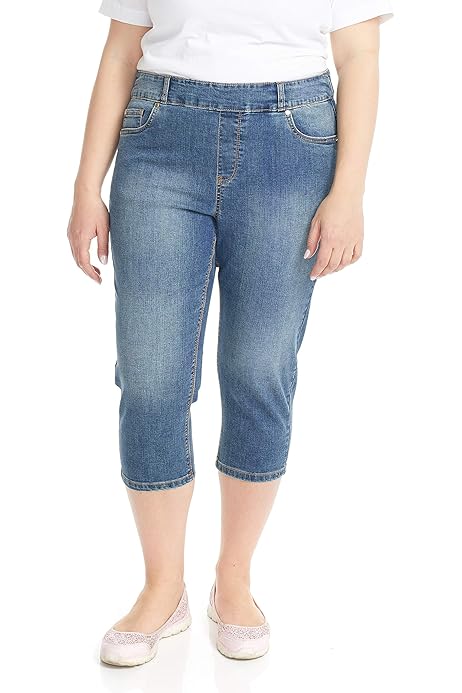 Briggs New York Women's Plus-Size Pull on Capri L Pocket, Black, 16 Plus :  Amazon.ca: Clothing, Shoes \u0026 Accessories