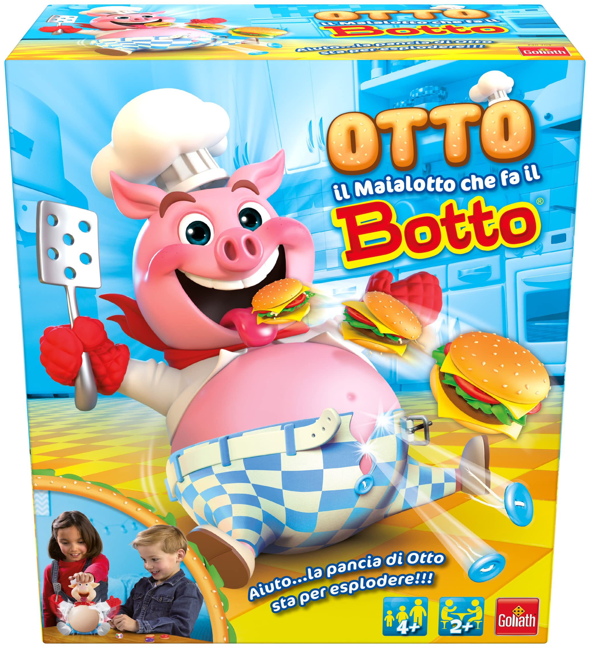 GOLIATH Otto the Maialotto that makes the bango board game for boys and girls aged four and up, action game, stimulates reflexes
