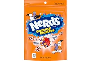 Nerds Spooky Gummy Clusters, Halloween Candy, Nerds Gummy Candies, 8 Ounce Treat Resealable Pouch