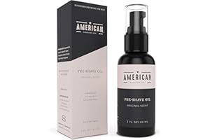 AMERICAN SHAVING CO. Pre-Shave Oil for Effortless, Smooth & Irritation-free Shave, For Men’s Skin Care Natural Handcrafted Blend Argan & Jojoba Oil, Protects Razor Burn, Premium Pre-Shave Oil by American Shaving Co - 2 Oz
