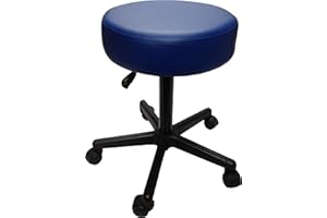 Adjustable Rolling Pneumatic Stool for Massage Tables, Examination Tables and Physician's Office Use by Clinical Health Services, Inc. (Royal Blue)