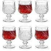 Sdatook 1.75oz Shot Glasses Set of 6/Super Cute Shot Glasses/Cordial Glasses/Sherry Glasses/Classical Style/Lead-free