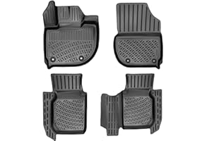 RizLiner Honda HR-V 2016-2022 Floor Mats Custom Fit Rubber 3D Car Mats Laser Measured 1st & 2nd Row Floor Liners All Weather 