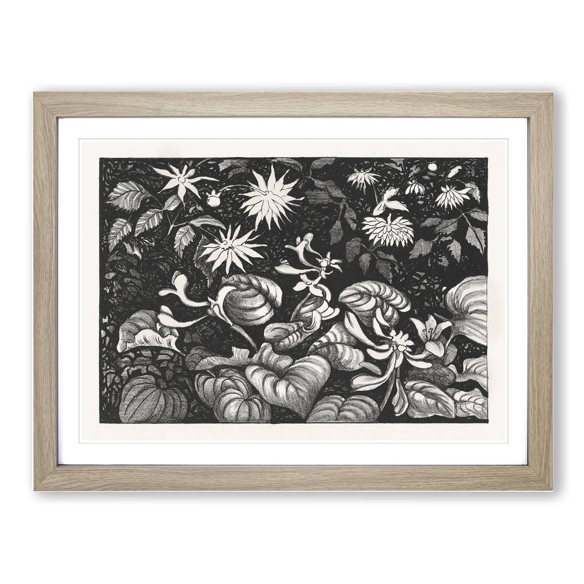 Wild Flowers By Theo Van Hoytema Classic Painting Framed Print | A3 Oak Framed Wall Art | Ready to Hang | Classic Floral Picture | Living Room Bedroom Lounge Office