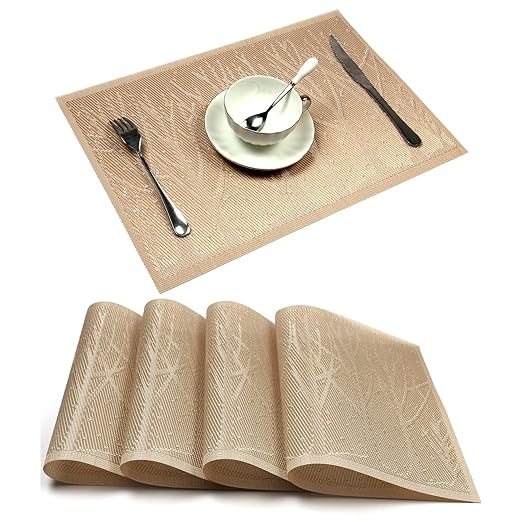 title=U'Artlines, tovagliette all'americana in tessuto vinilico intrecciato,