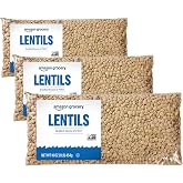 Amazon Grocery, Lentils, Non GMO, Excellent Source of Fiber, 16 Oz (Pack of 3)