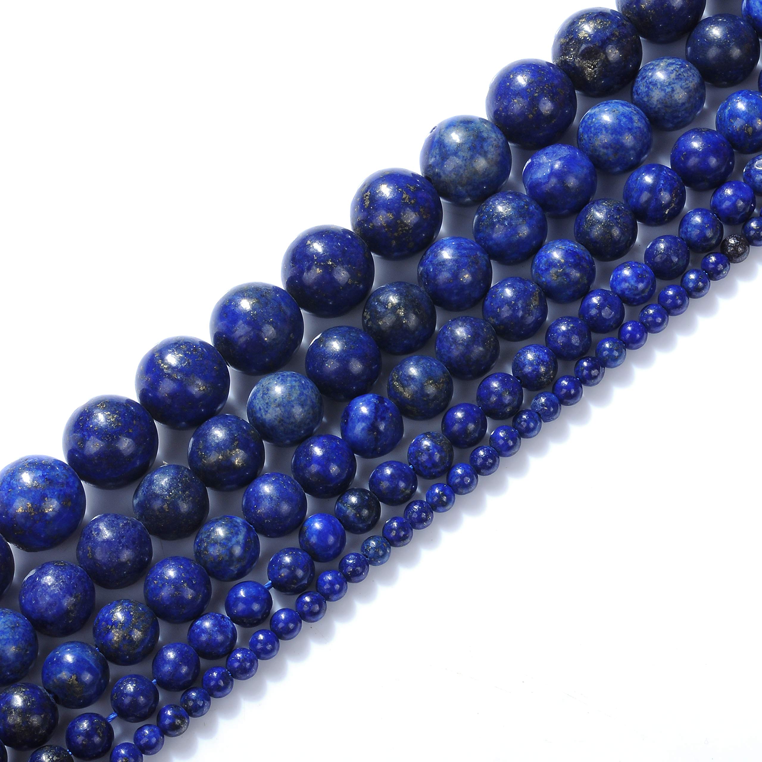 AAA Natural Deep Blue Lapis Lazuli Gemstone Gem Round Loose Beads 2MM 3MM 4MM 6MM 8MM 10MM 12MM (6MM)