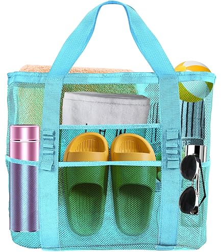 Les-Theresa Panier De Plage En Plastique, Sac Gelée, Rangement Pour Accessoires, à Provisions Fourre-Tout Gelée Les Enfants, Filles Et Femmes Beige