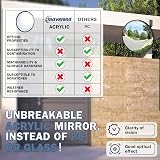 moveland 38 cm Convex Mirror Adjustable Acrylic Traffic Mirror 160 Degree view 4