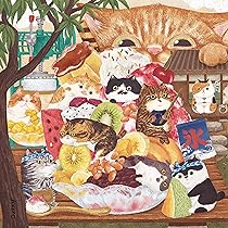 Pintoo 900 Piece Jigsaw Puzzle - Little Oil Art Kittens At Window Plastic Puzzle For Adults