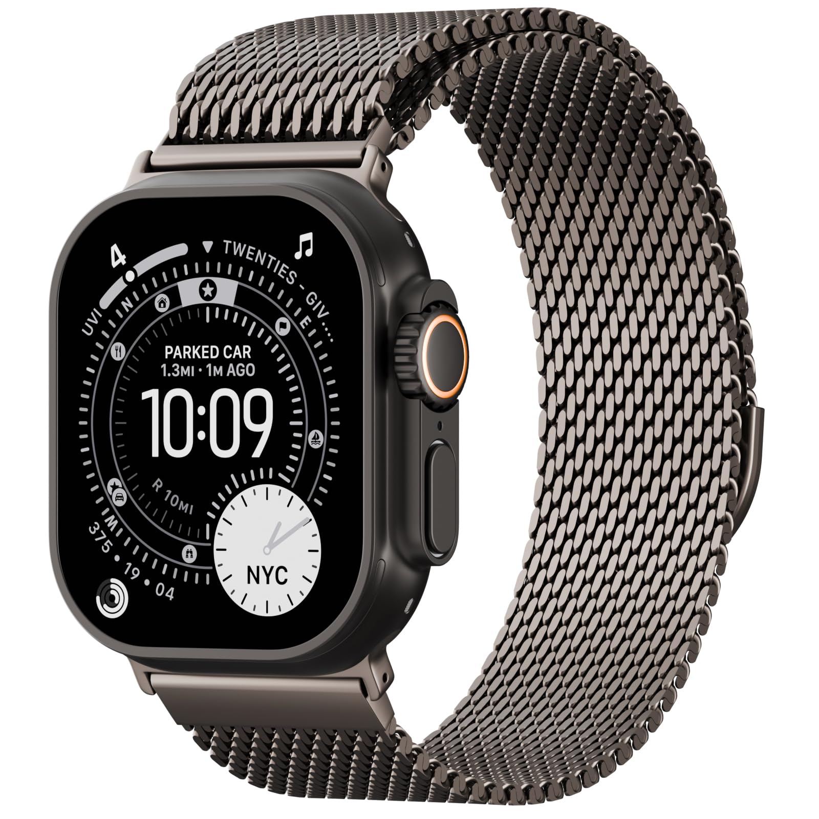 Magnetic Mesh Milanese Loop Compatible with Apple Watch Band 49mm 46mm 45mm 44mm 42mm 41mm 40mm 38mm Men Women, Stainless Steel Metal Strap for iWatch Ultra 3/2/1 Series 11 10 9 8 7 6 5 4 SE