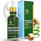 Tree of Life Beauty Hyaluronic Acid Serum, Skin Brightening Face Oil for Dark and Age Spots, Facial Serums for Dry and Sensitive Skin Care with Vitamin E for Soft Smooth Skin, 1 Fl Oz