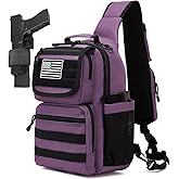 ATBP Tactical Crossbody Bag Holster Shoulder Backpack 6 Elastic Slots Water Bottle Holder Carrier Accessories Pouch 15L