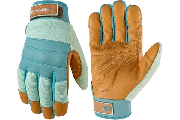 HydraHyde water-resistant leather work gloves